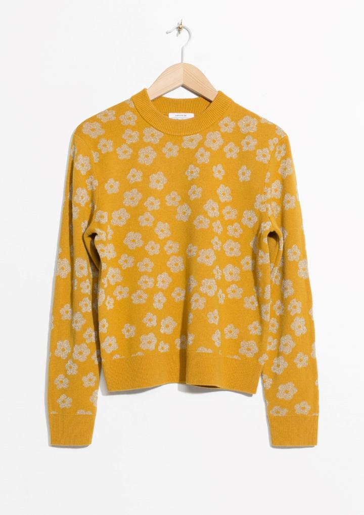 Other Stories Bloom Jacquard Sweater