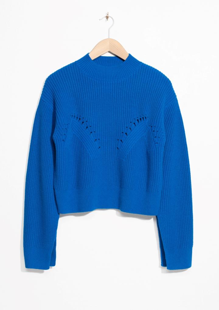 Other Stories Slit Sleeve Sweater