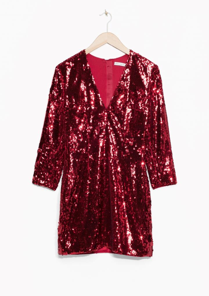 Other Stories Ruby Sequin Dress