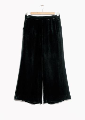 Other Stories Zana Bayne Velvet Culottes