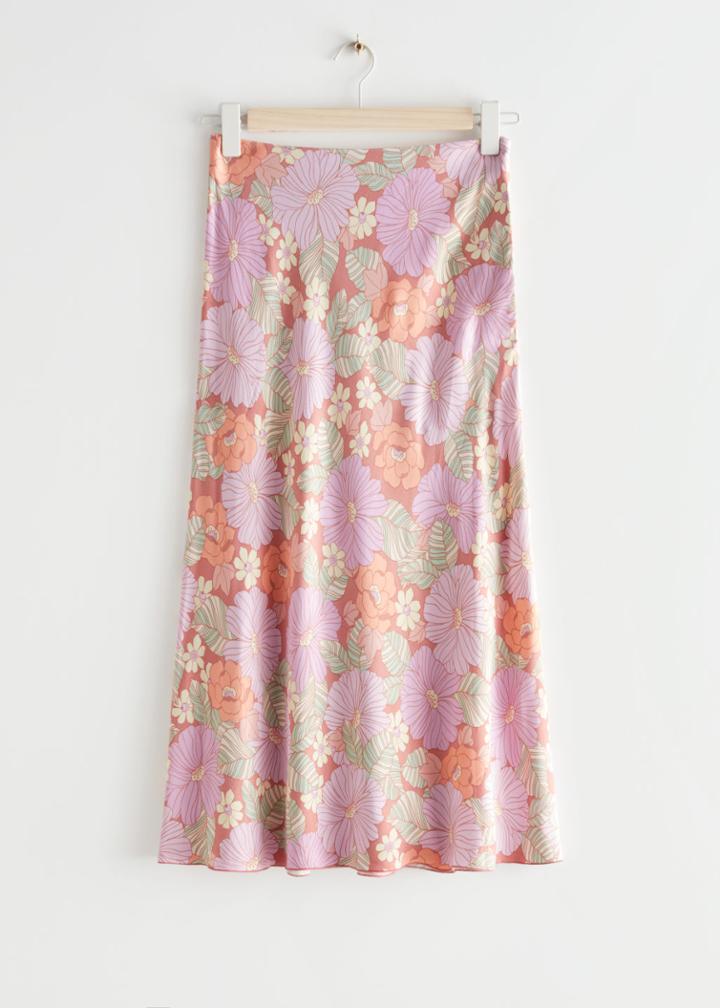 Other Stories A-line Midi Skirt - Beige