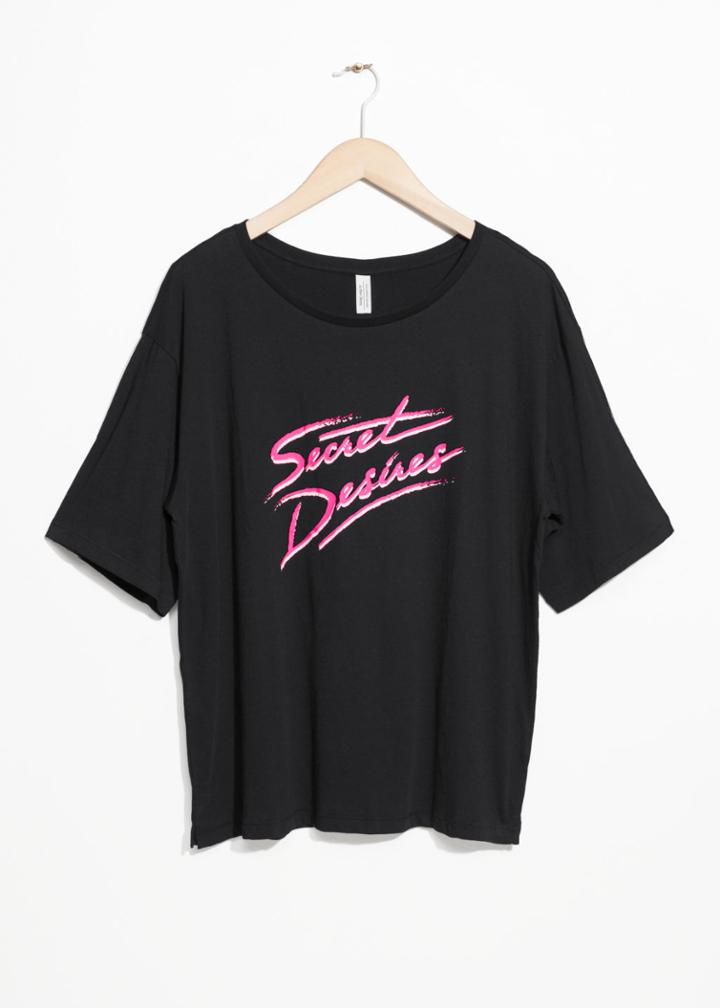 Other Stories Slogan Tee - Black