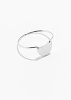 Other Stories Semicircle Silver Bangle - Silver