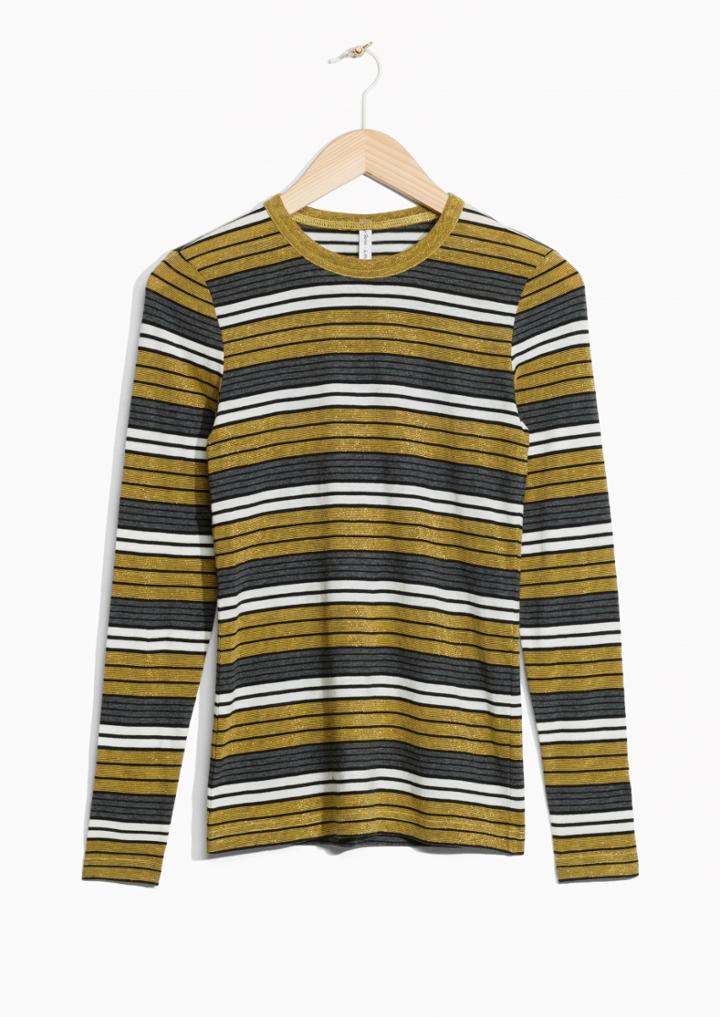 Other Stories Striped Long Sleeved Top