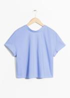 Other Stories Lace-up Blouse - Blue