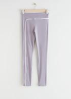 Other Stories Yoga Tights - Purple