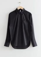Other Stories Relaxed Chest Pocket Shirt - Black