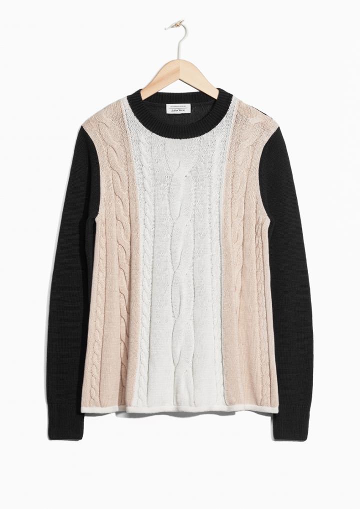 Other Stories Braided A-line Jumper