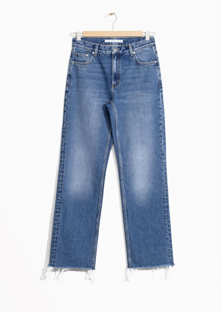 Other Stories Raw Edge Denim Jeans