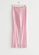 Other Stories Fitted Slit-cuff Trousers - Pink