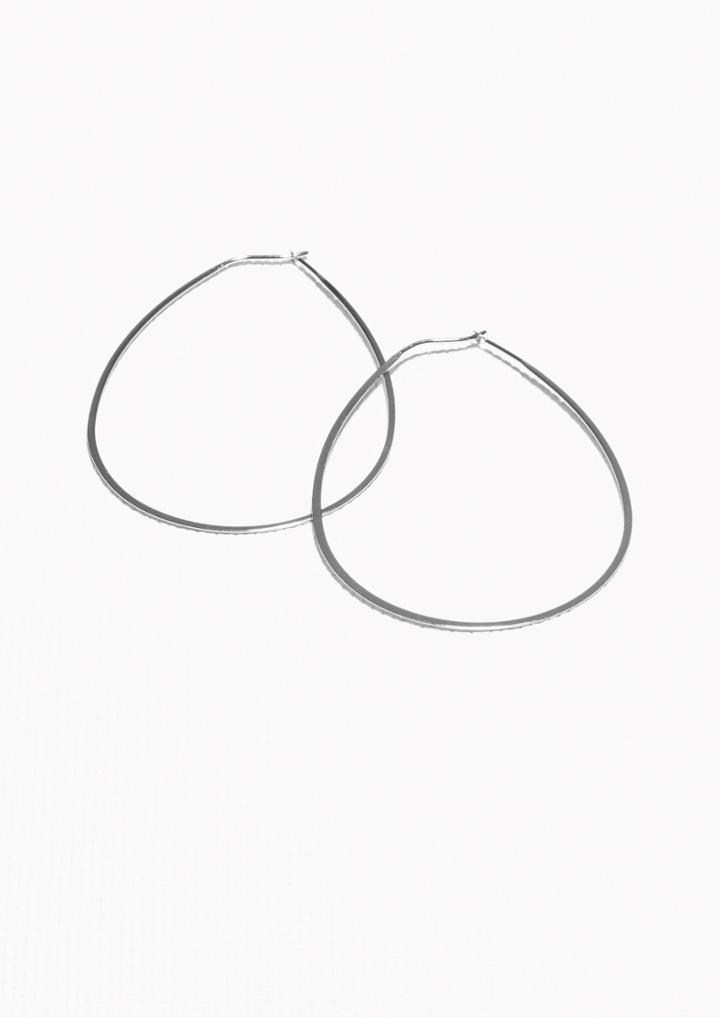 Other Stories Droplet Hoop Earrings