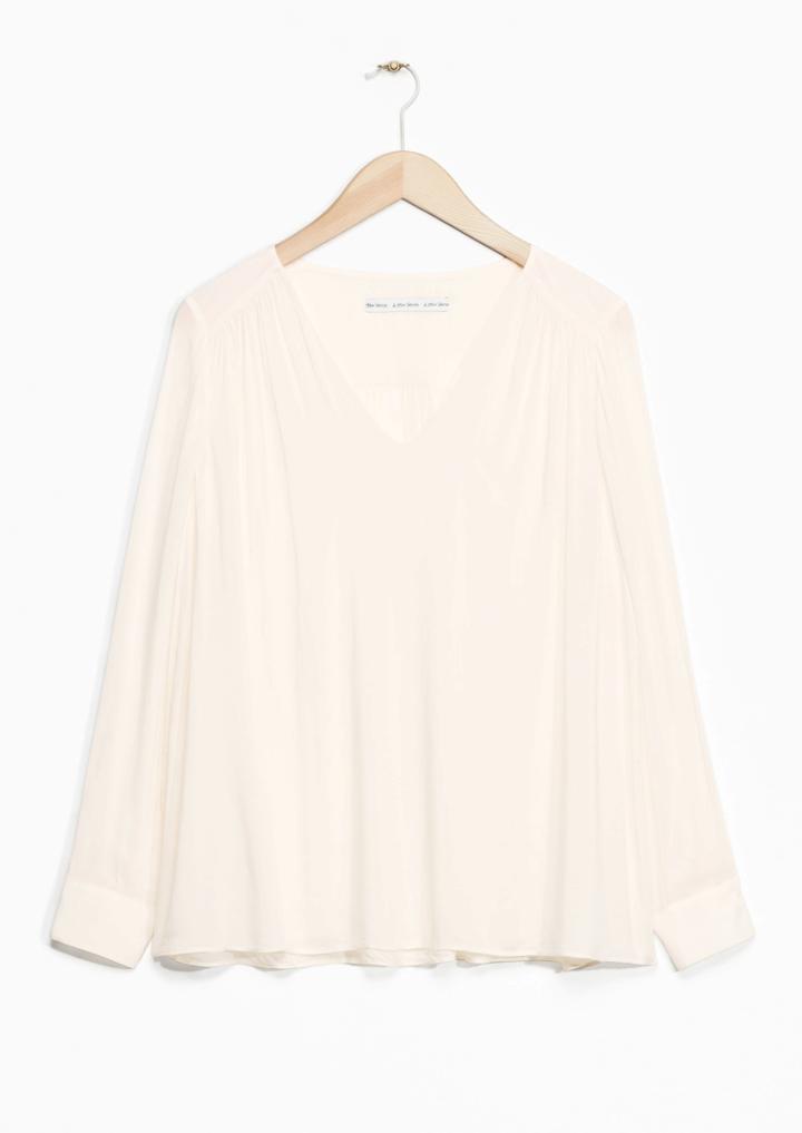 Other Stories Relaxed V-neck Blouse