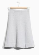 Other Stories A-line Disco Skirt - Grey