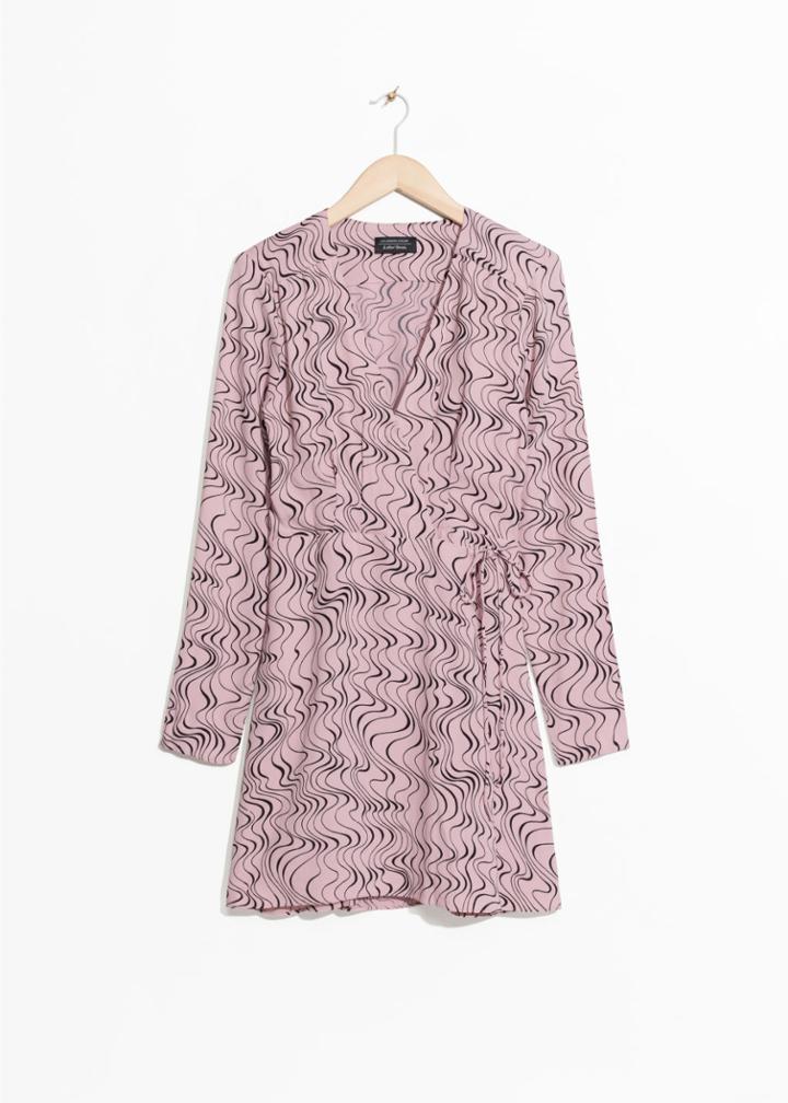 Other Stories Flourish Print Dress - Pink