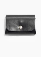 Other Stories Leather Mini Wallet - Black