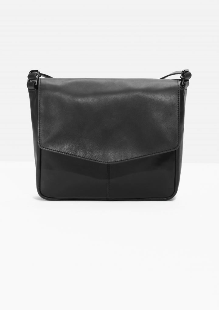 Other Stories Leather Messenger Bag