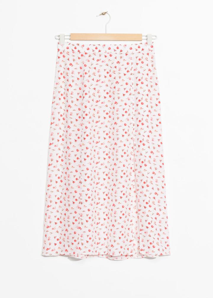 Other Stories Lengthy Skirt - White