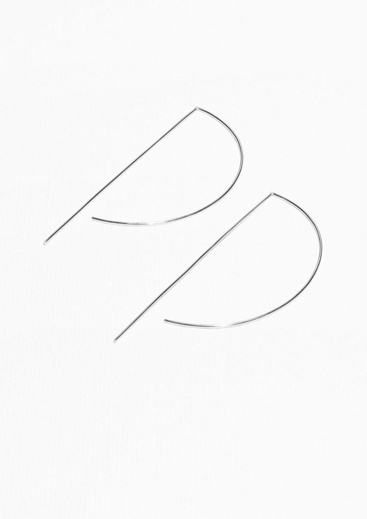 Other Stories Graphic Hoop Earrings