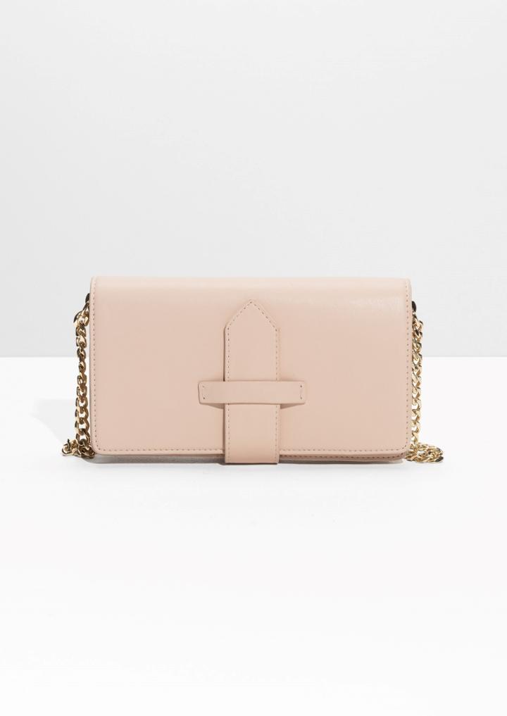 Other Stories Tab Detail Suede Chain Crossover