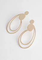 Other Stories Duo Drop Wire Earrings - Gold