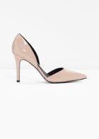 Other Stories Pointy Leather Pumps - Beige