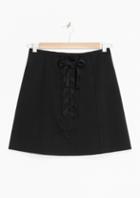 Other Stories Lace-up Skirt
