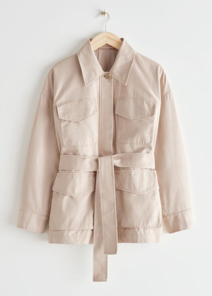 Other Stories Belted Jacket - Beige