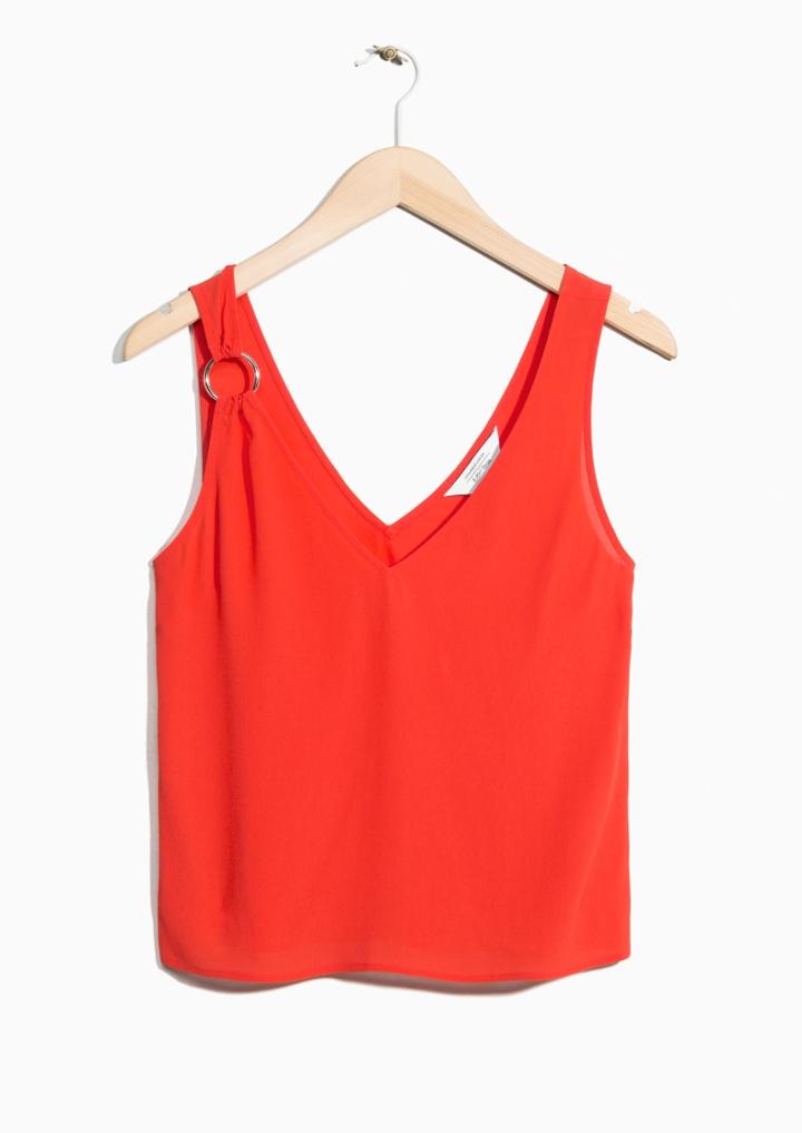 Other Stories Silver Ring Top