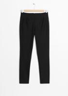 Other Stories Slim Fit Legging Trousers - Black