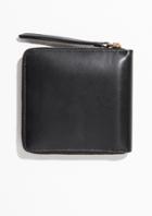 Other Stories Leather Zip Wallet - Black