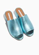 Other Stories Suede Sandalette Mule - Turquoise