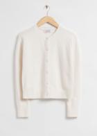 Other Stories Button Up Knit Cardigan - White