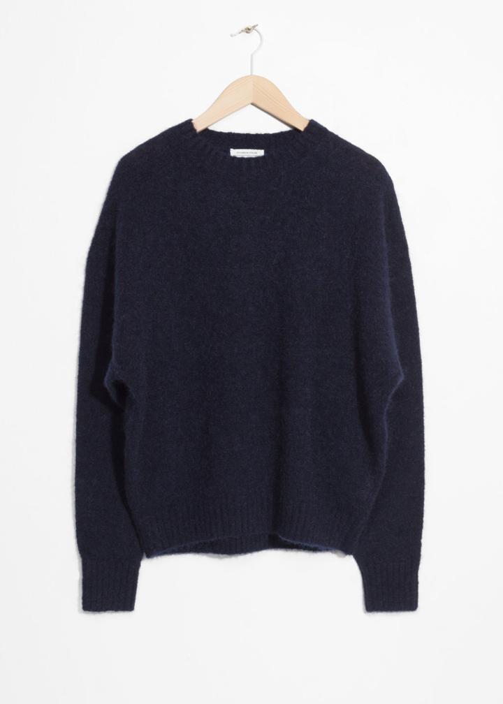 Other Stories Wool Blend Sweater - Blue
