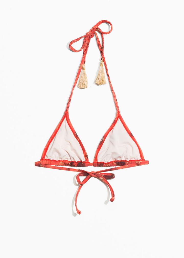 Other Stories Toms Triangle Bikini Top - Pink