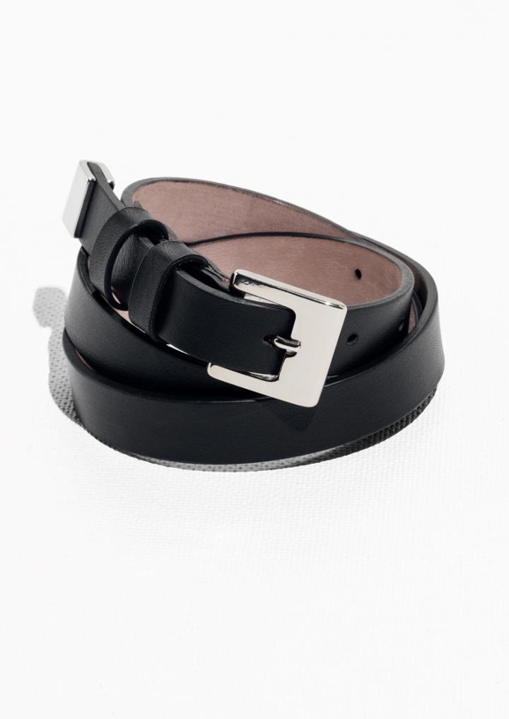 Other Stories Double Loop Leather Belt