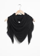 Other Stories Triangle Scarf - Black