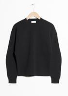 Other Stories Structured Sweater - Black