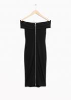 Other Stories Off Shoulder Zip Dress