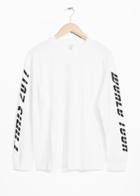 Other Stories Print Sleeve Sweater - White