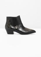 Other Stories Stud Ankle Boots - Black