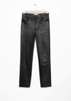 Other Stories High Waisted Leather Trousers