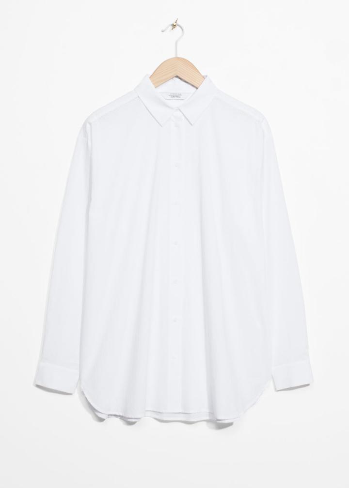 Other Stories Relaxed Fit Cotton Button-down - White