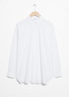 Other Stories Relaxed Fit Cotton Button-down - White