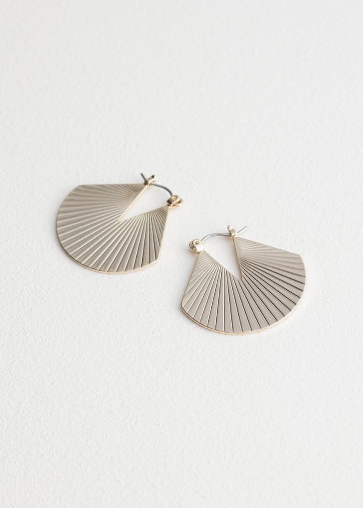 Other Stories Ray Hanging Earrings - Gold