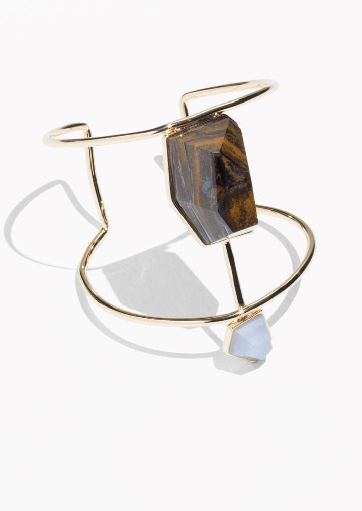 Other Stories Irregular Stone Cuff
