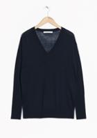 Other Stories Merino Wool V-neck Sweater
