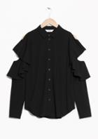 Other Stories Frilled Cut Out Blouse