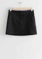 Other Stories Tailored Mini Skirt - Black