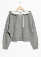 Other Stories Patch Pocket Hoodie - Grey