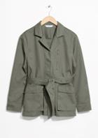 Other Stories Belted Army Jacket